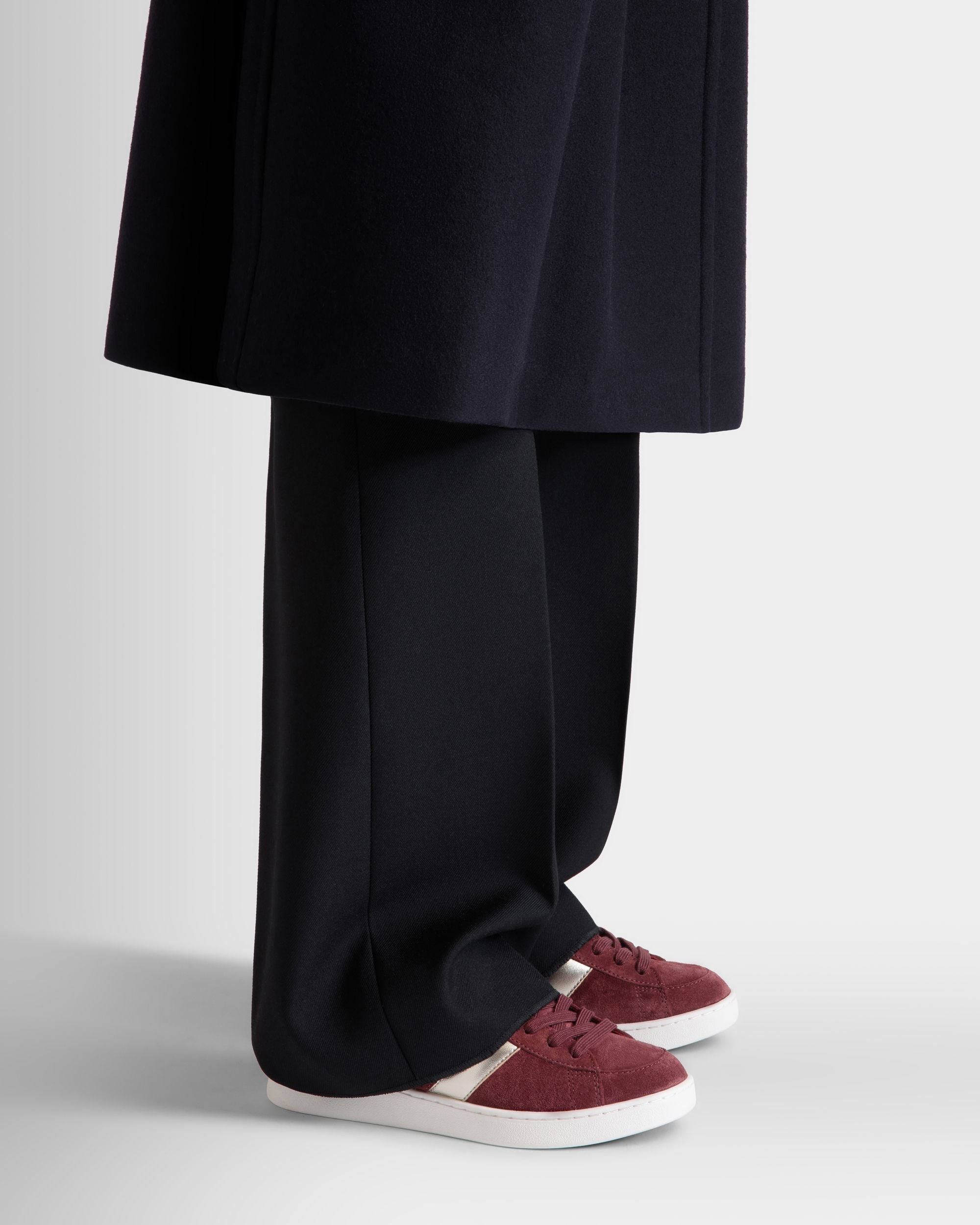 Tennis Sneaker In Andorra and Light Pink Suede Leather - Image 2