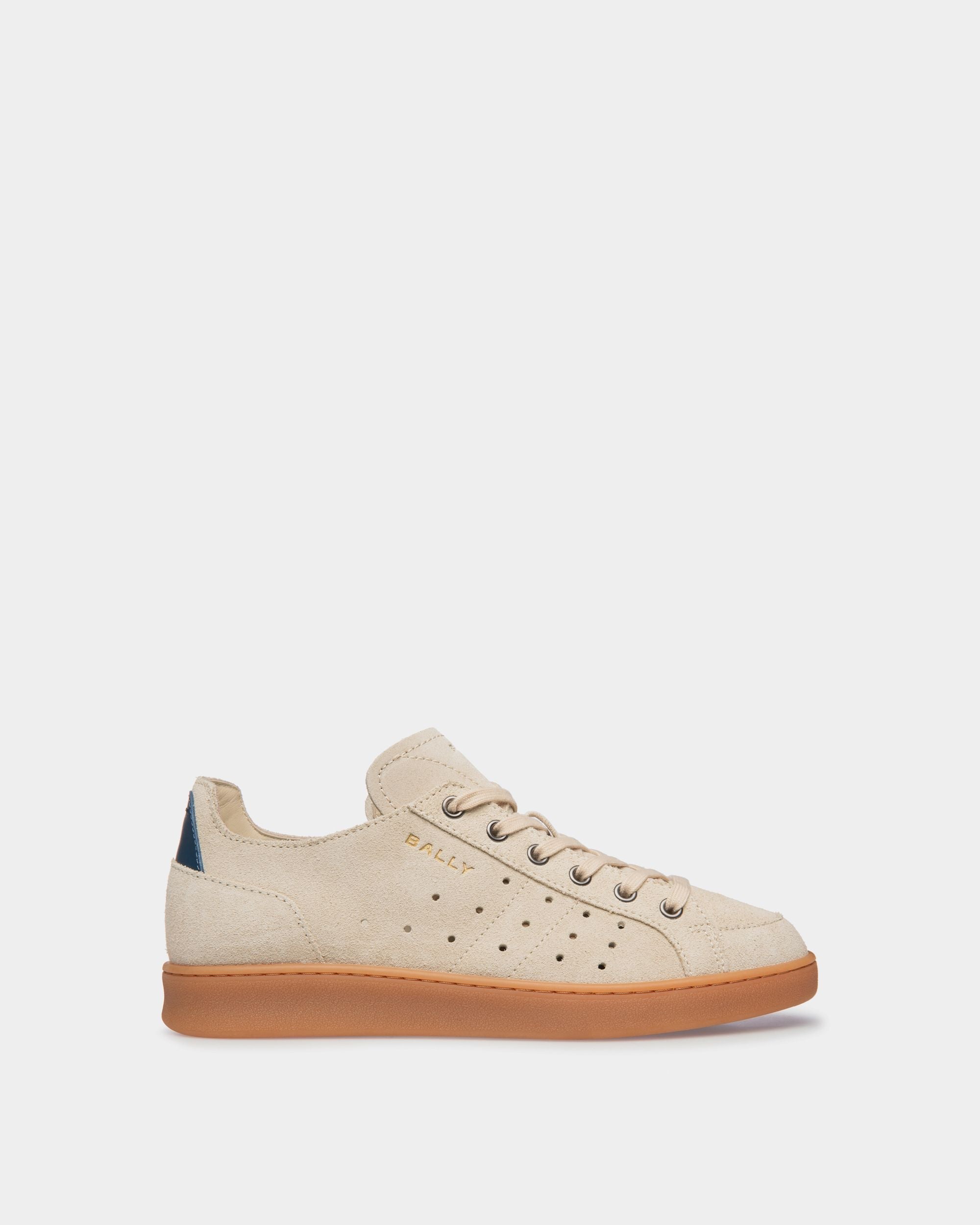Tennis Sneaker in Champagne Suede