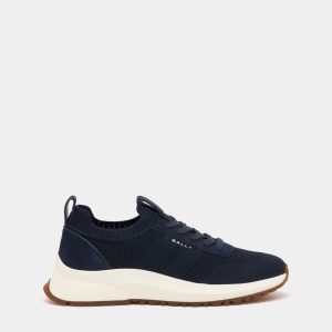 Outline Sneaker in Navy Blue Fabric