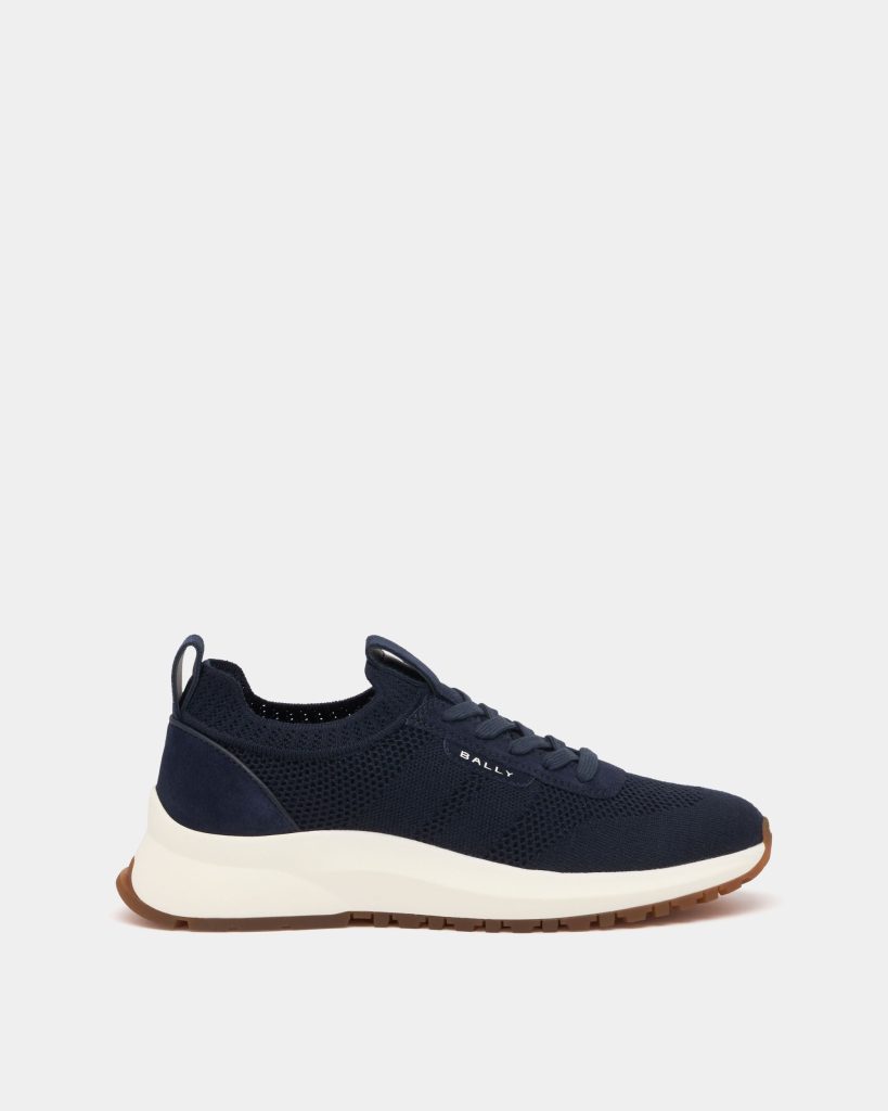Outline Sneaker in Navy Blue Fabric