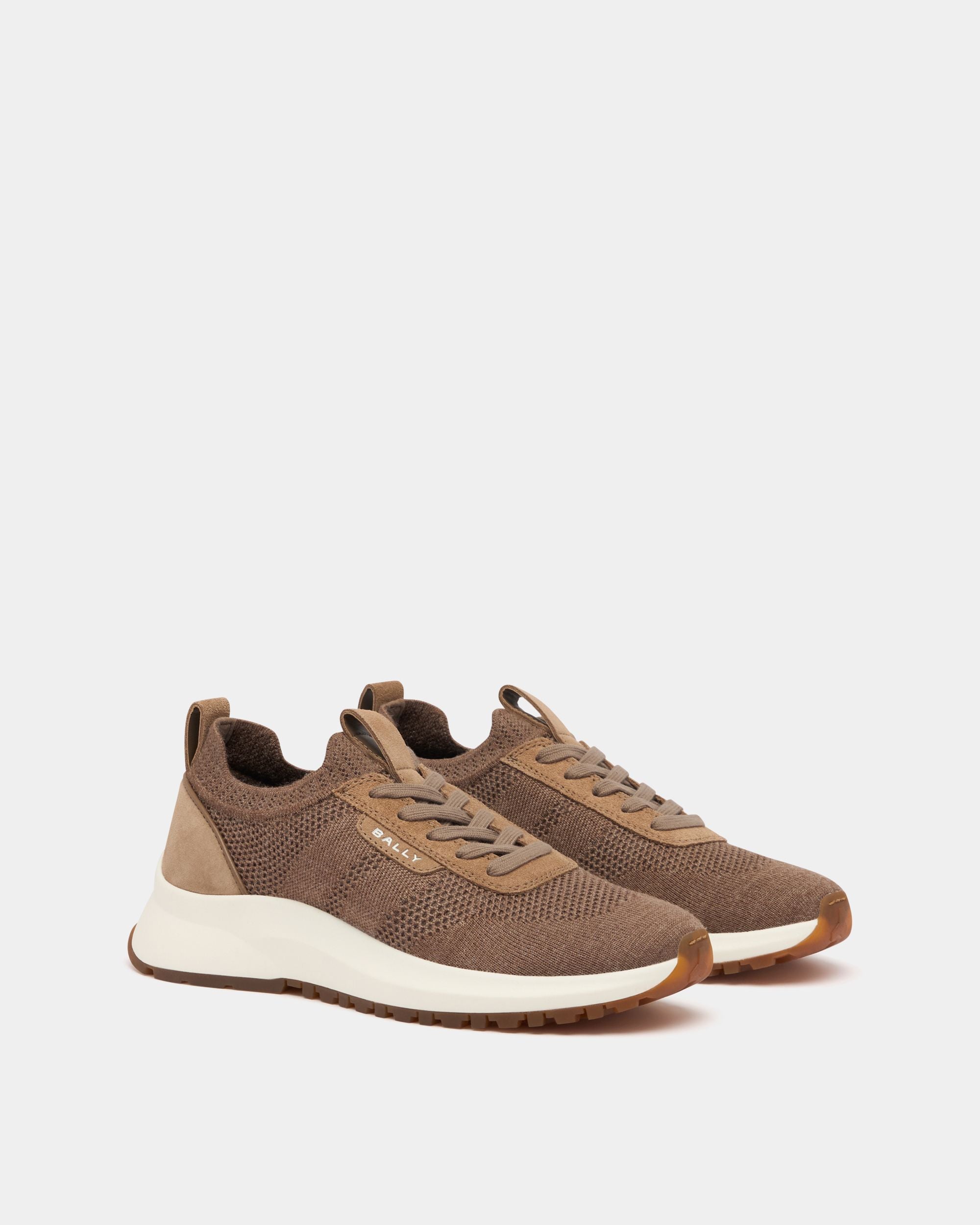 Outline Sneaker in Taupe Leather - Image 2