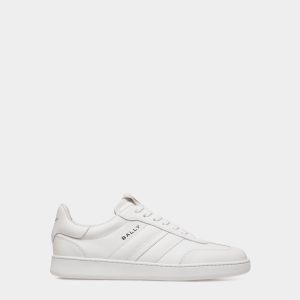 Retro Crest Sneaker in White Leather