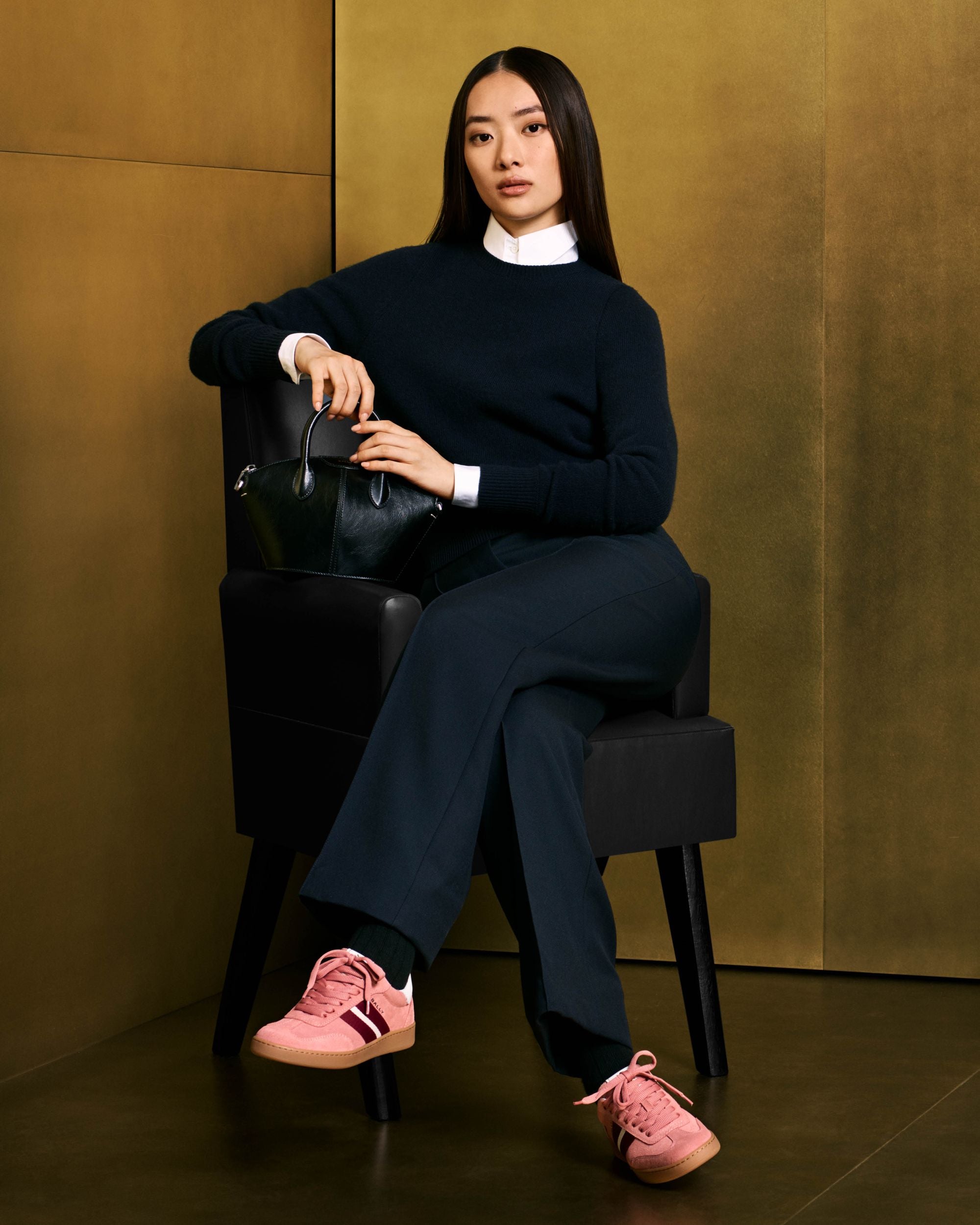 Retro Crest Sneaker in Light Pink Suede - Image 7