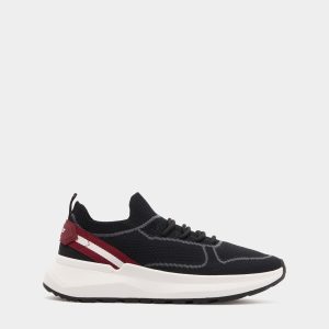 Sylen Sneaker in Black Knit Fabric