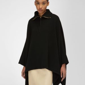 Wool & Cashmere Outerwear In Black