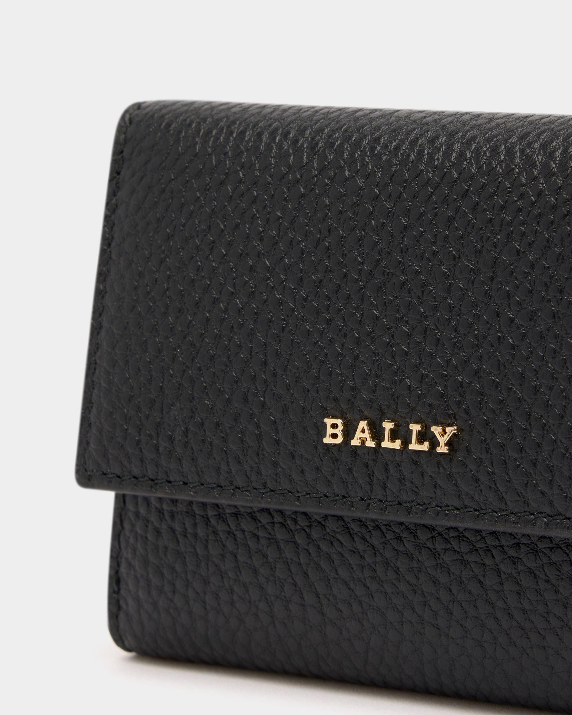 Wallet in Black Grained Leather - Image 4