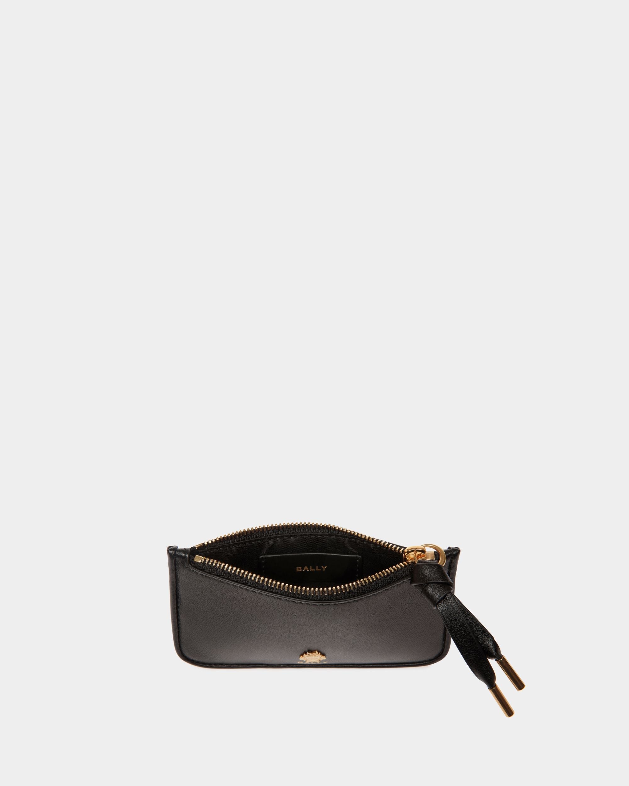 Bally Essential Zipped Card Holder in Black Leather - Image 3