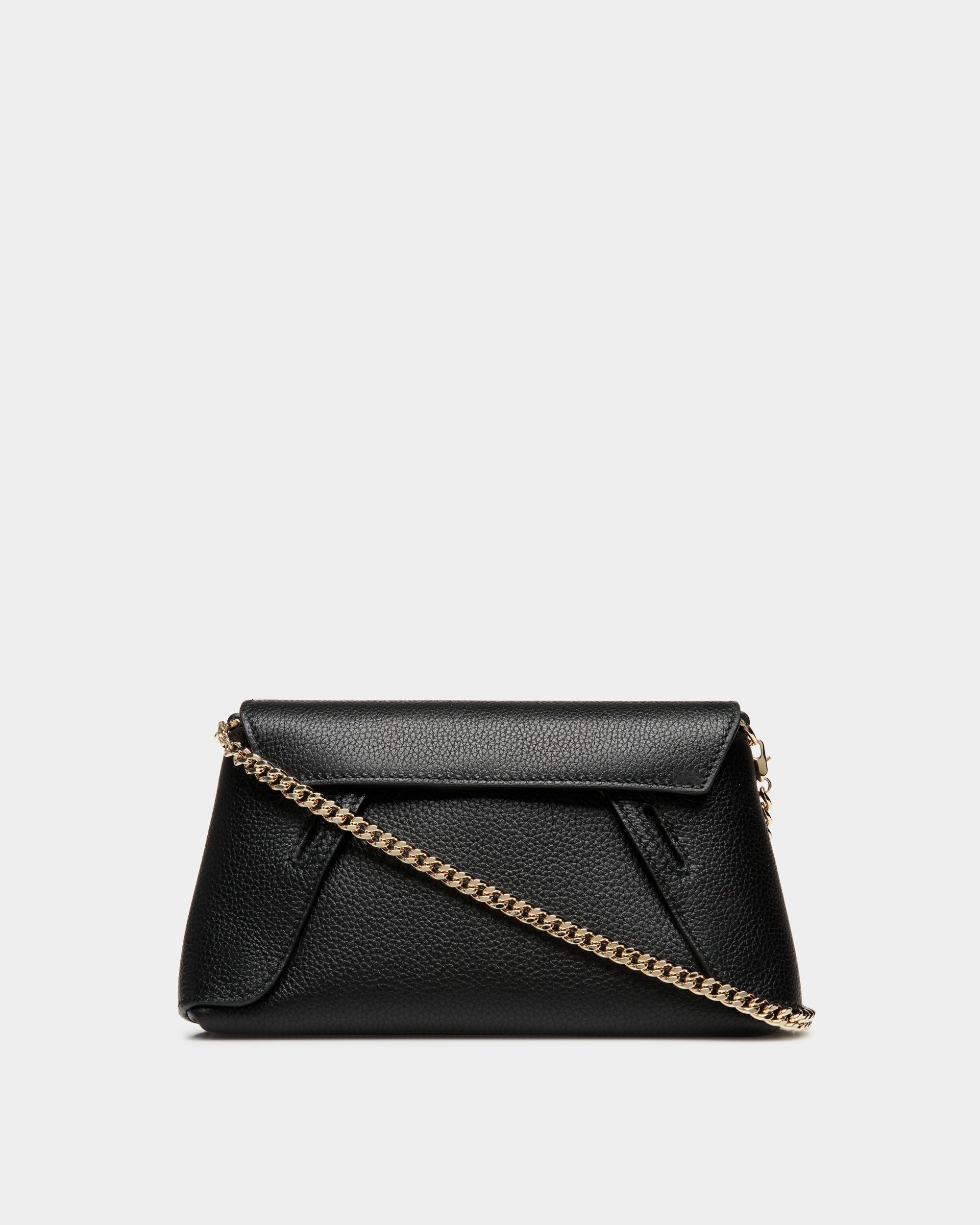 Lock Me Multifunctional Minibag In Black Grained Leather - Image 2