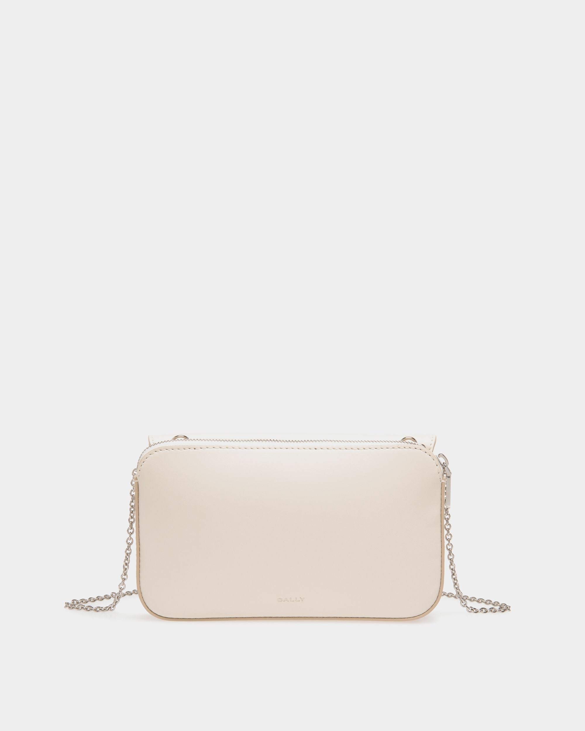 Ollam Phone Wallet in White Leather - Image 2