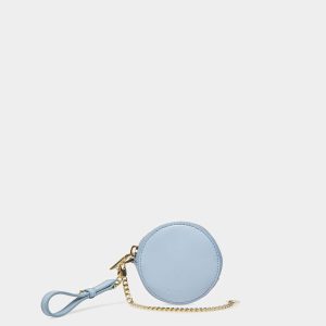 Block Zipped Coin Purse In Leather