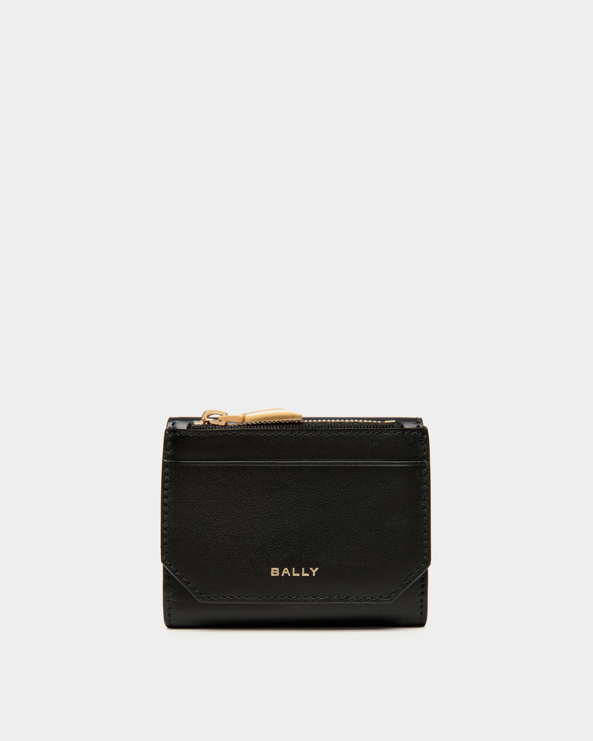 Emblem Wallet In Black Leather - Image 2