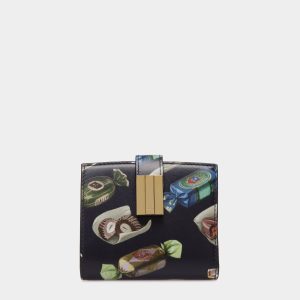 Ollam Wallet In Choco-Candy Print Leather