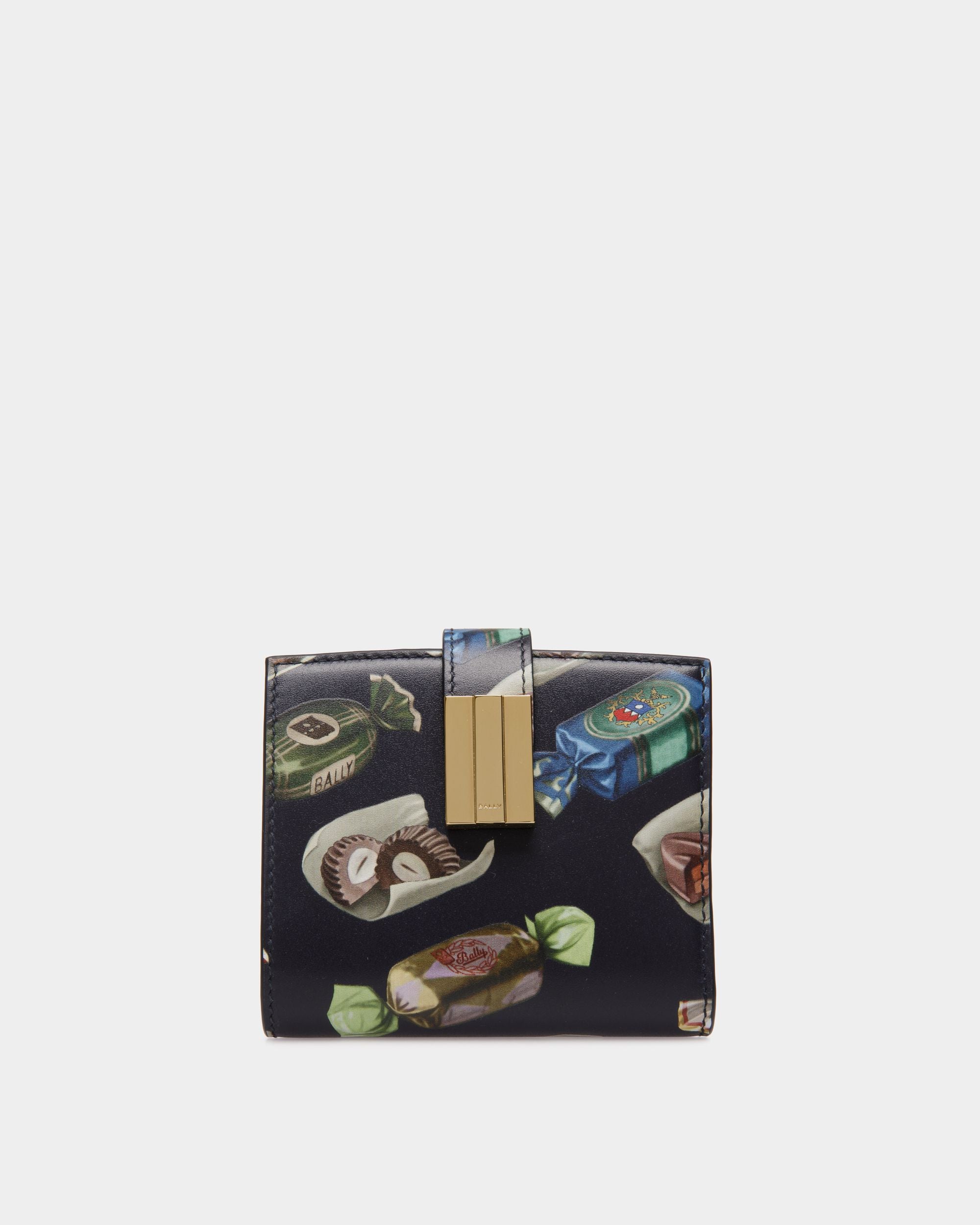 Ollam Wallet In Choco-Candy Print Leather