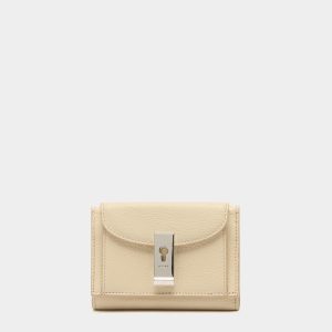 Lock Me Wallet in Ginger Grained Leather