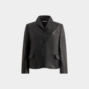 Blazer in Black Leather