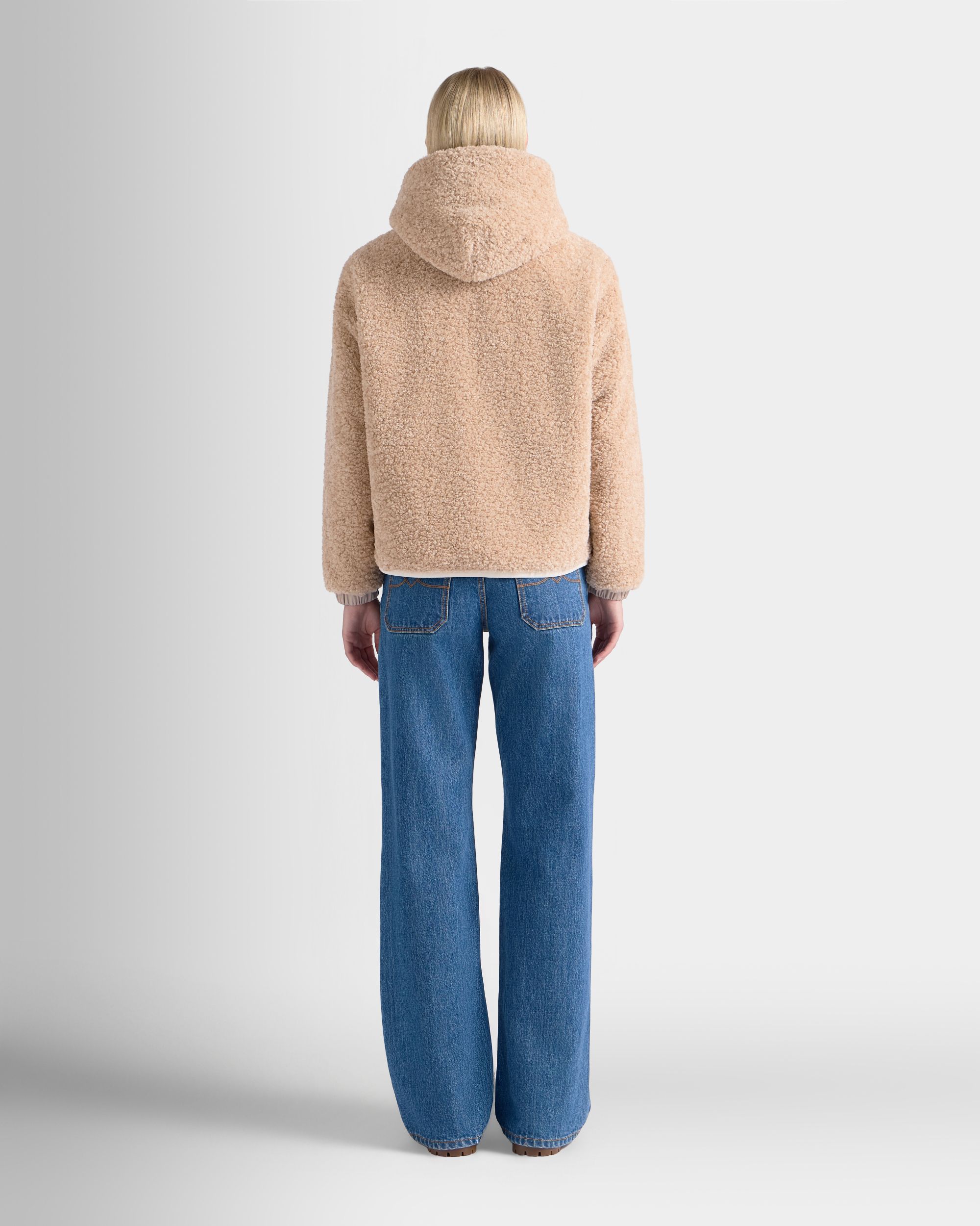 Fleece Jacket in Beige Polyester - Image 6