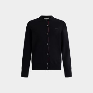 Cardigan in Black Wool