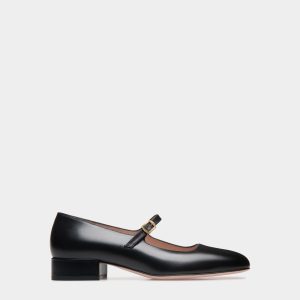 Ballyrina Pump in Black Leather