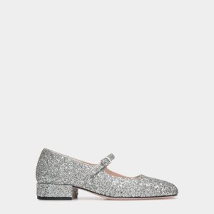 Ballyrina Pump in Silver Fabric