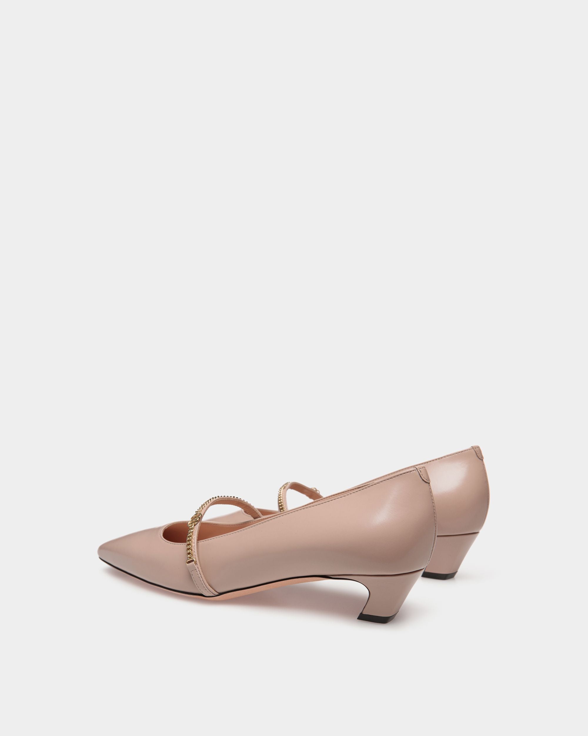 Sylt Mary-Jane Pump In Light Beige Brushed Leather - Image 4