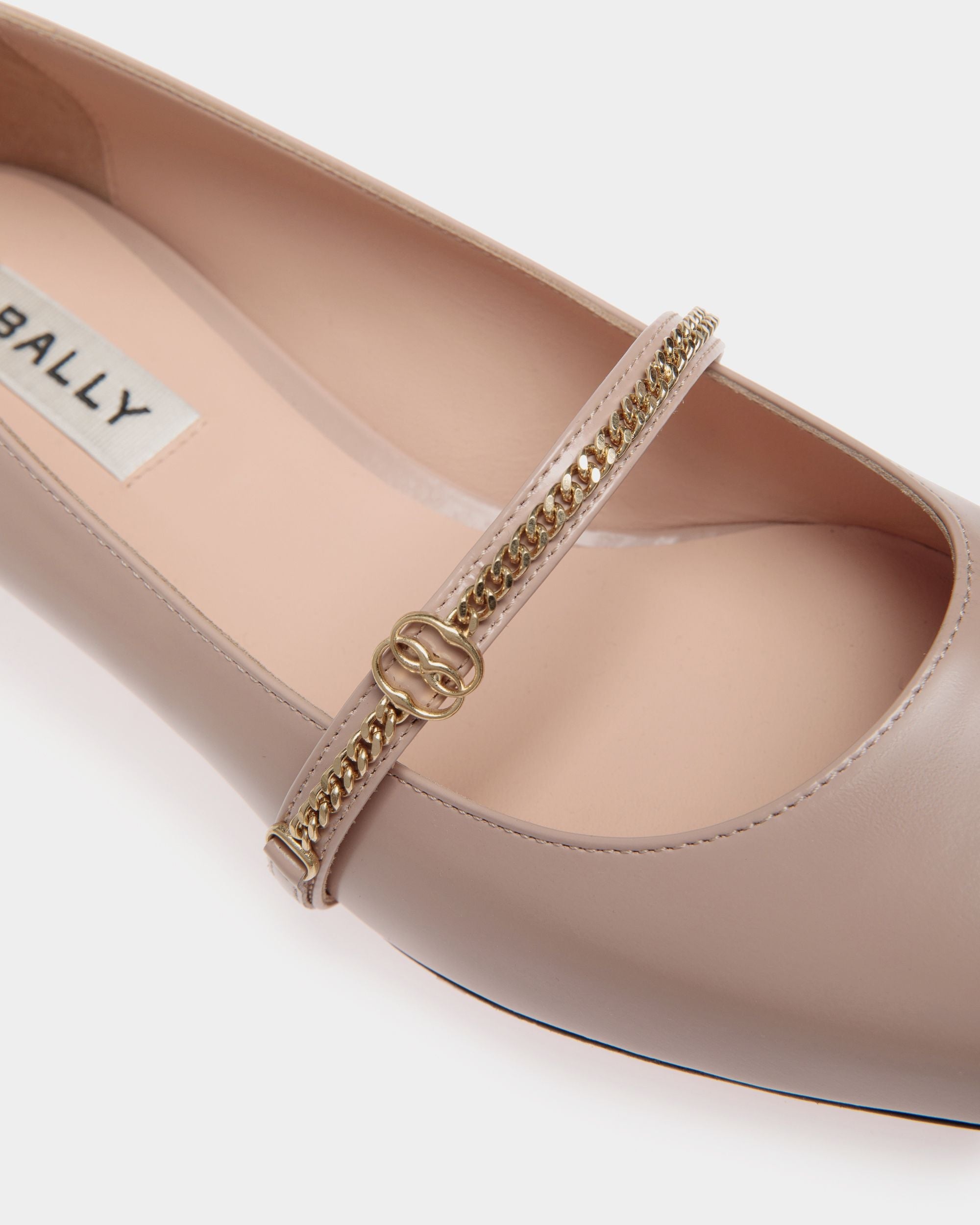 Sylt Mary-Jane Pump In Light Beige Brushed Leather - Image 5