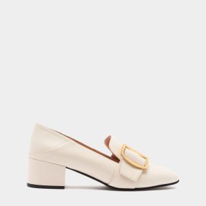 Bally Boucle Pump In Ivory Leather