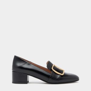 Bally Boucle Pump in Black Leather