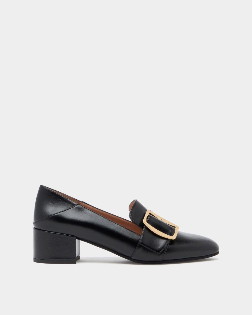 Bally Boucle Pump in Black Leather