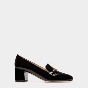 Daily Emblem Pump in Black Patent Leather