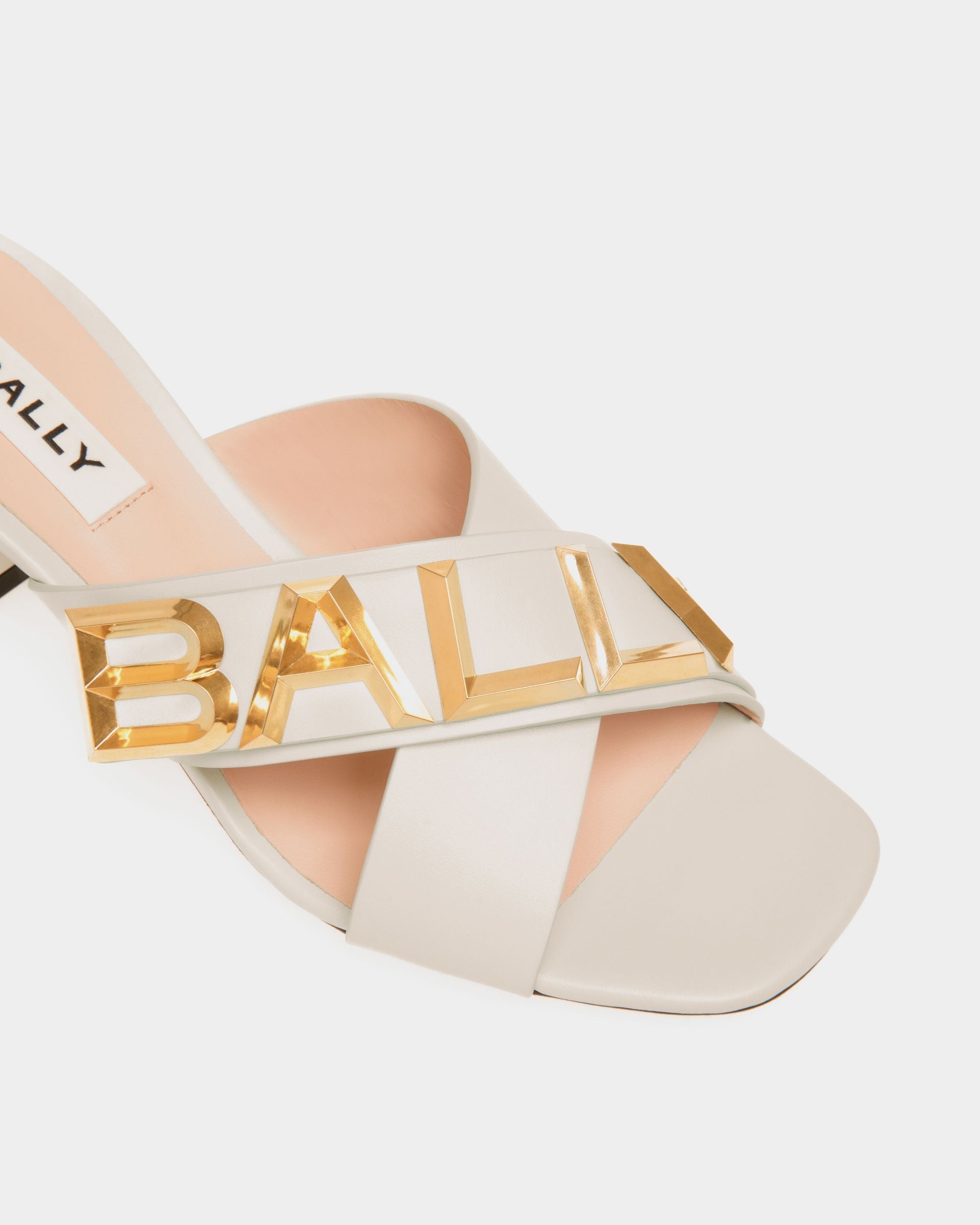 Bally Spell Heeled Slide in Leather - Image 4