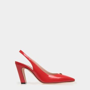 Sylt Slingback Pump In Red Leather