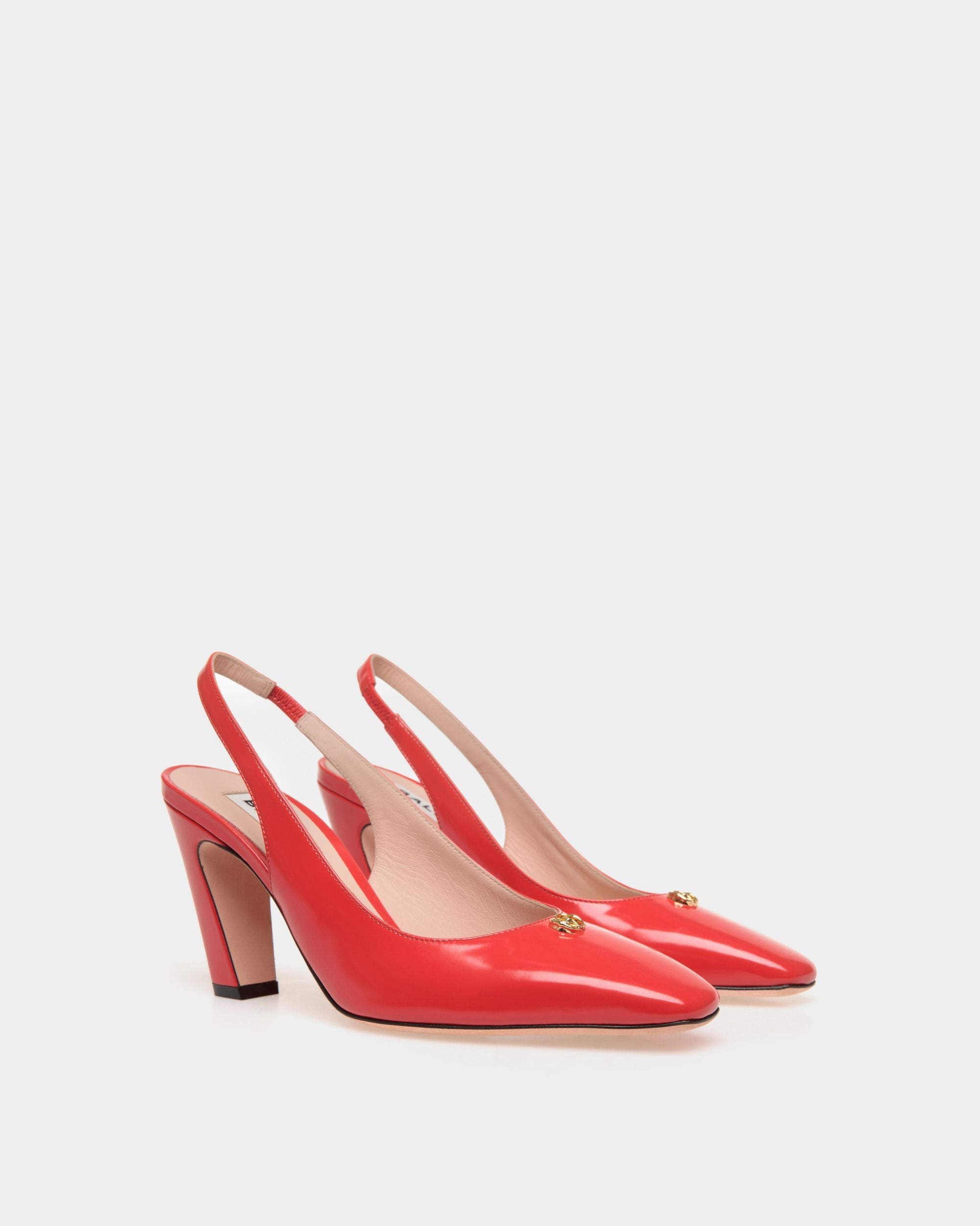 Sylt Slingback Pump In Red Leather - Image 2