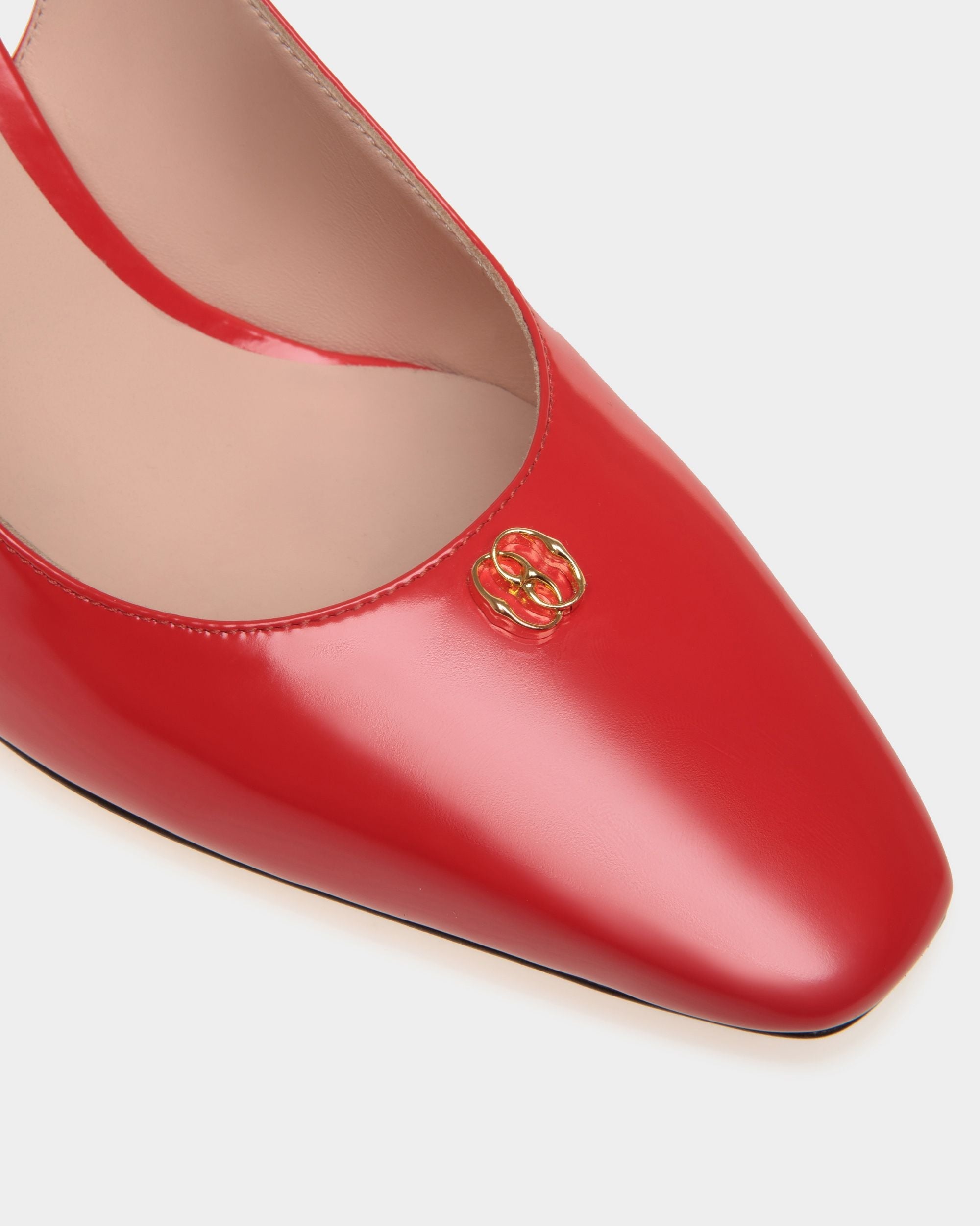 Sylt Slingback Pump In Red Leather - Image 4
