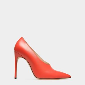 Ninfa Leather Pumps In Orange