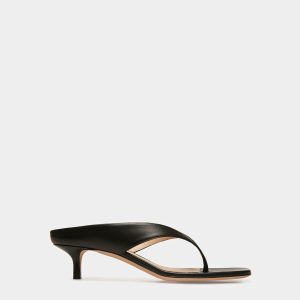 Nyna Leather Sandals In Black