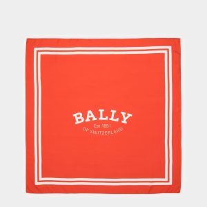 Silk Carré Scarf In Orange