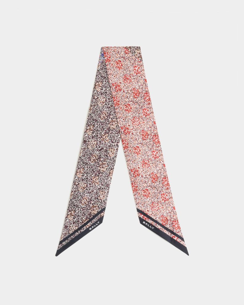 Neck Bow in Multicolor Silk