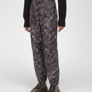 Recycled Nylon Trousers In Black